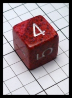 Dice : Dice - 6D - Chessex Half and Half Red and Pink with White Numerals - POD Jul 2015